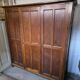 3-door workshop cabinet in solid oak
