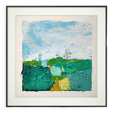 Original painting Abstract landscape art