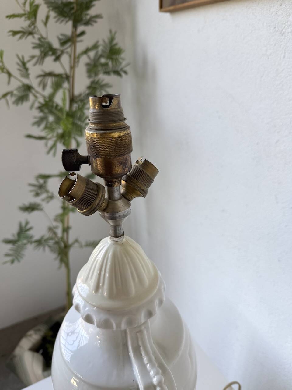 1940s ceramic lamp base