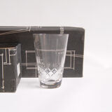 Set of 6 vintage mouth-blown