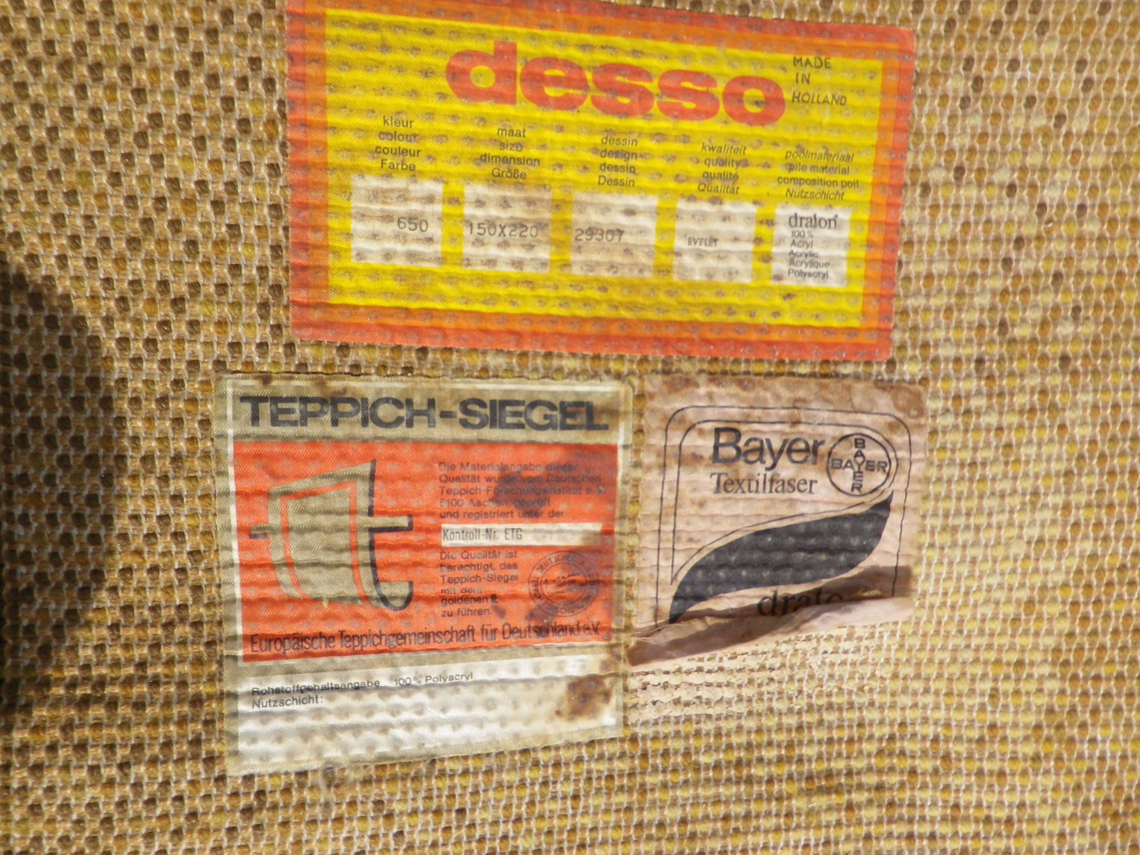 1970s rug, Desso, made in Holland