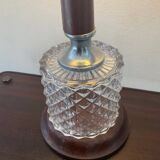 Scandinavian teak and glass lamp from the 60s