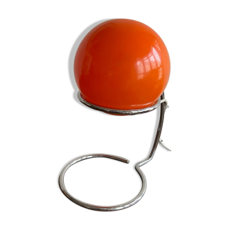 Italian opaline orange lamp from the 70s