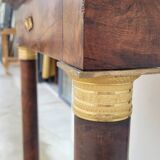 Empire Console in Mahogany and Bronze 19th
