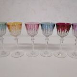 Verres à pied colorées