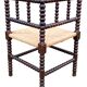 Ancien fauteuil chaise de coin d angle