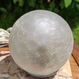 Art deco lamp, globe and marble