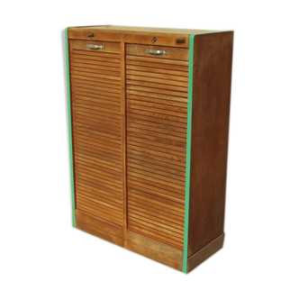 Double oak curtain binder, 1960s