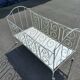 Wrought iron sofa bed + mattress + 2 sheets