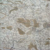 Carte ancienne xvii province de namur belgique par visscher, comitatus namurci, atlas minor, cadre