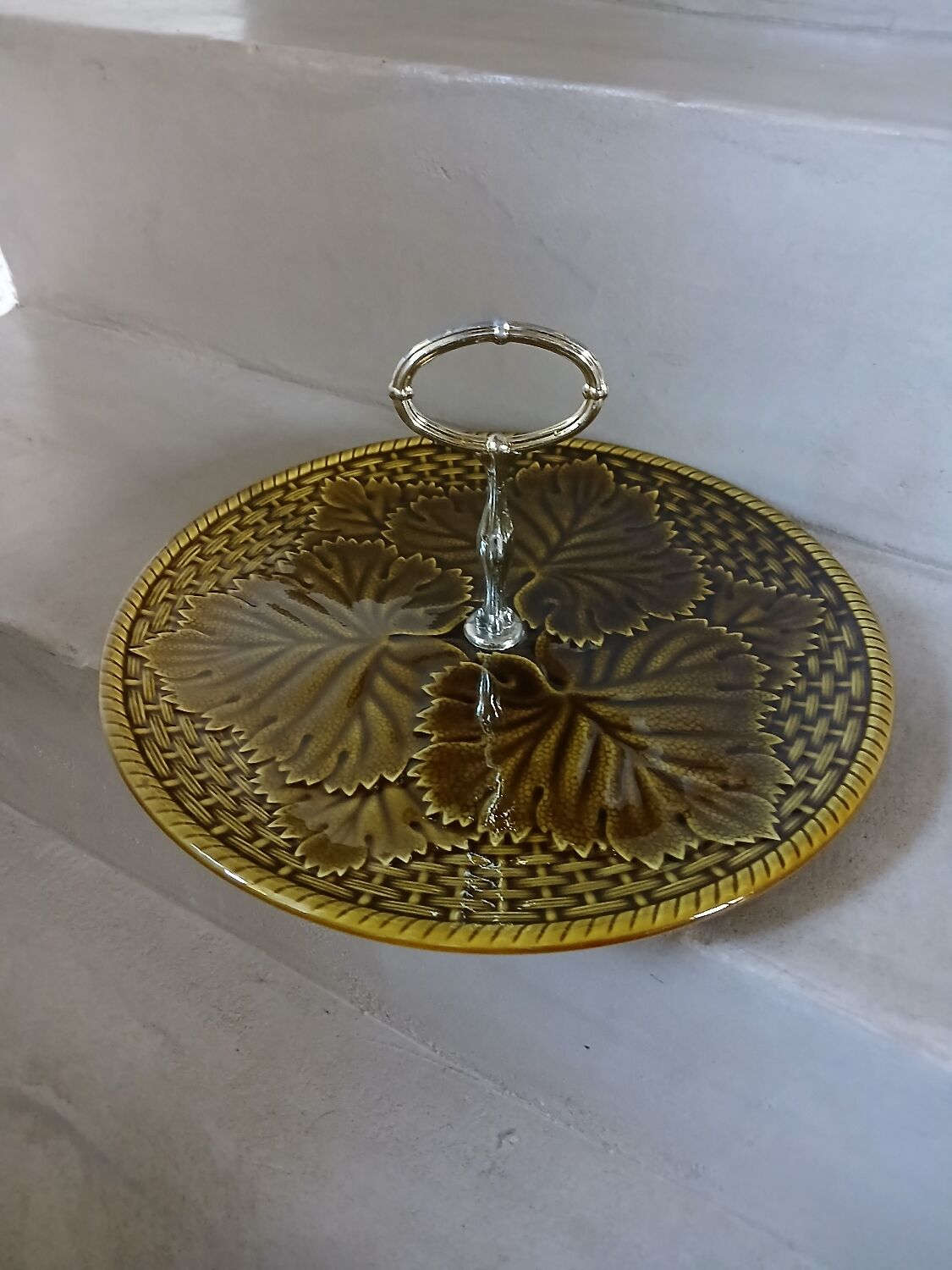 Antique cheese dish Gien