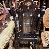 Chaise ancienne en bous tourné