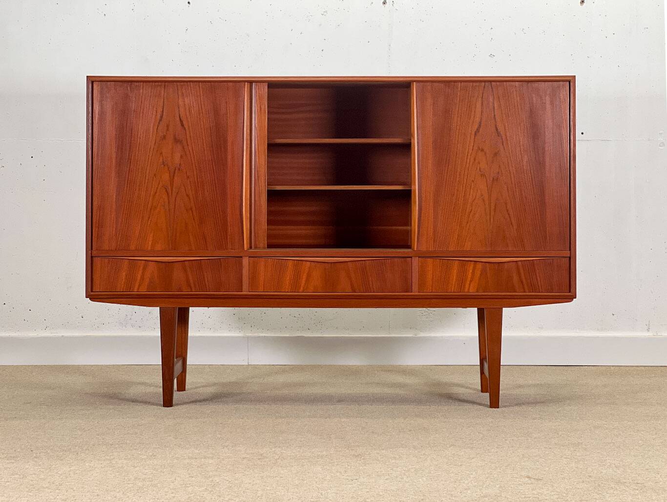 Highboard by E.W. Bach for Sejling Skabe (1960s Denmark)