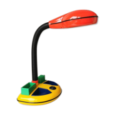 Lampe de bureau en plastique 1980s