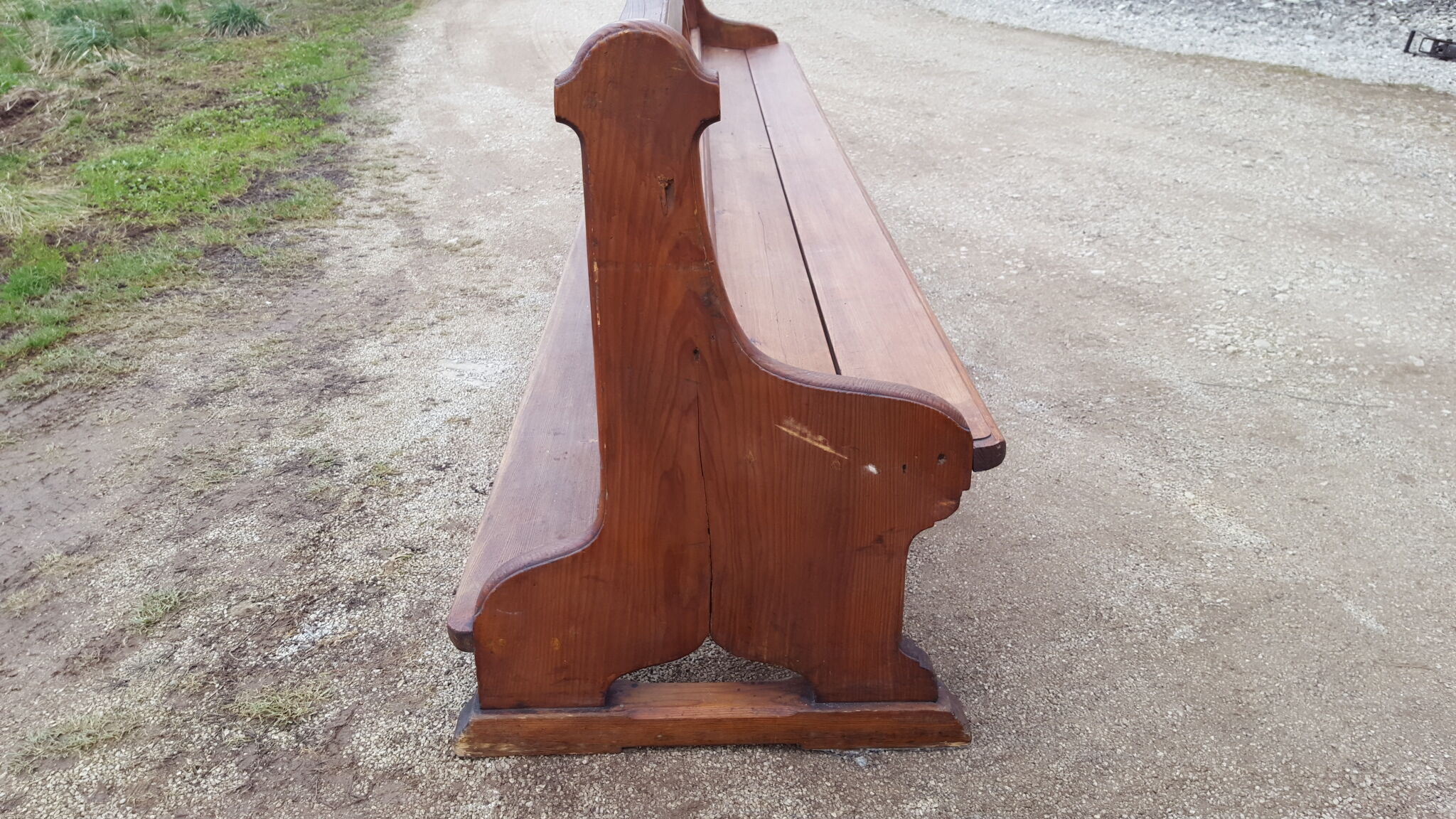 Old chapel bench