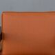 Pair of armchair era 1940 imitation aluminum leather of ostrich havana