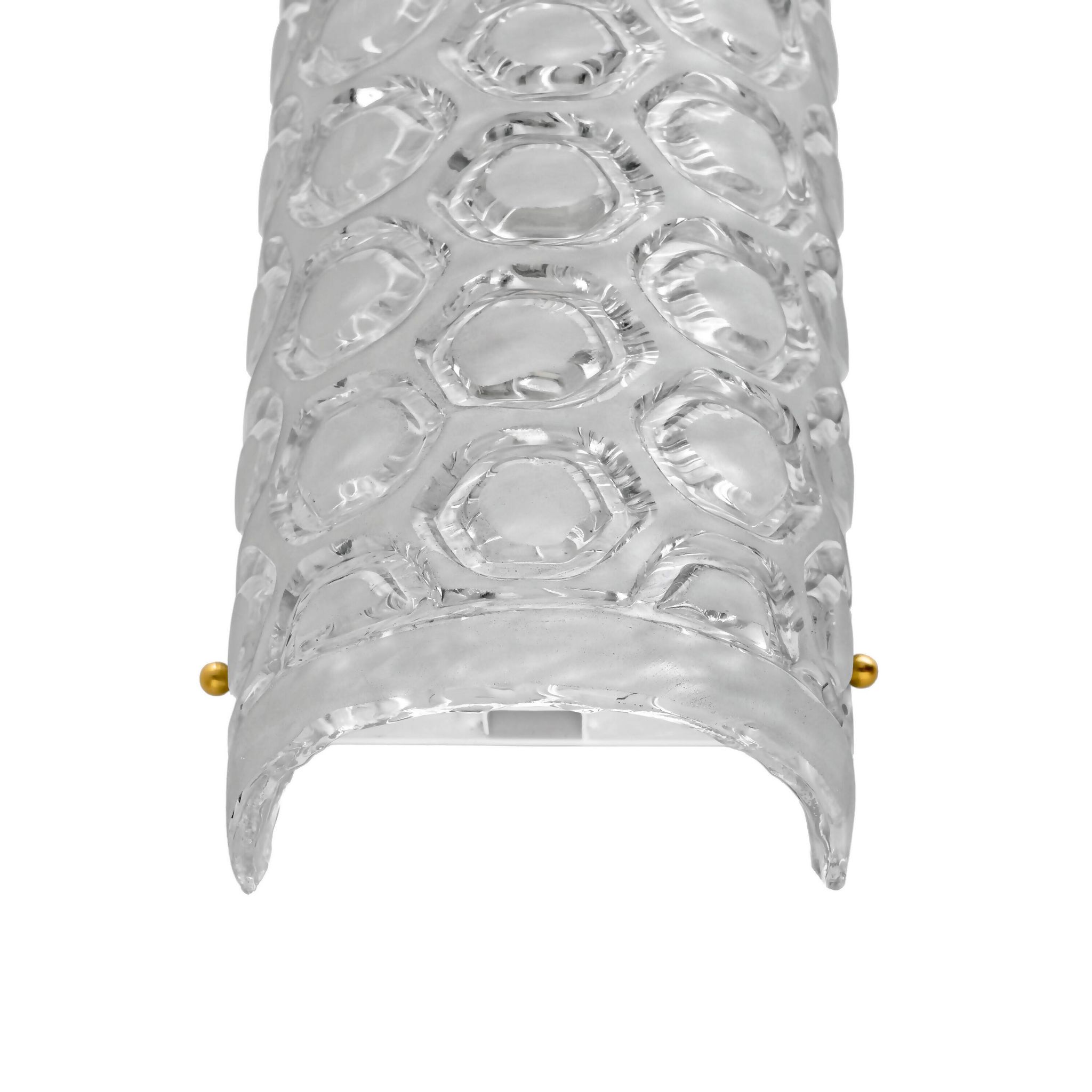 Pair of Modern Italian Murano Glass Textured Wall Sconces