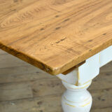 Vintage Pine Table With And Old Top