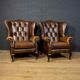 Ensemble de fauteuils Chesterfield avec repose-pieds