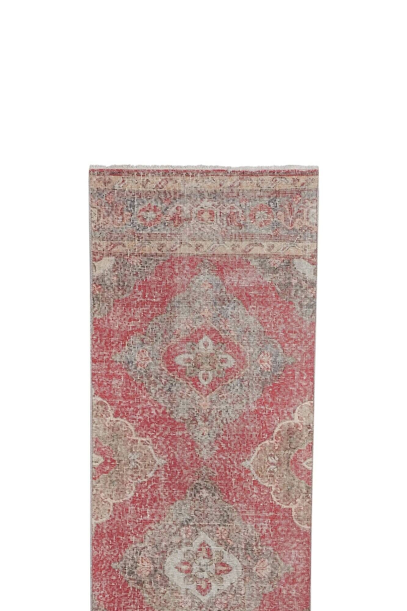 Vintage Turkish hallway rug 82x405 cm
