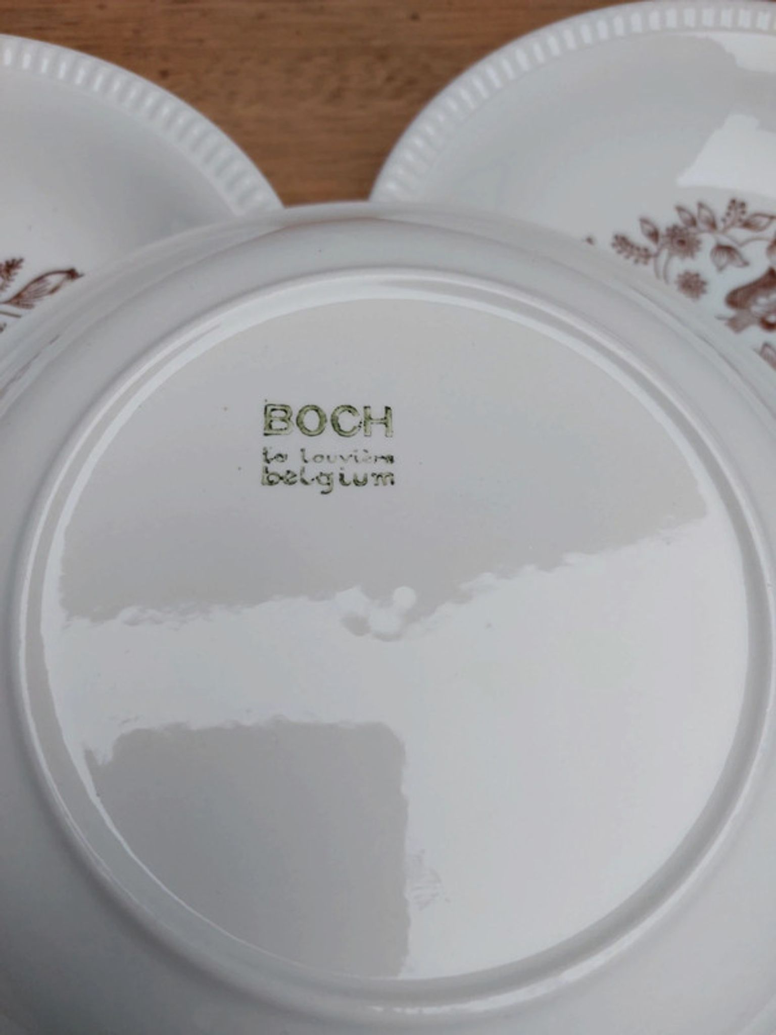 Hollow plates Boch La Louviere