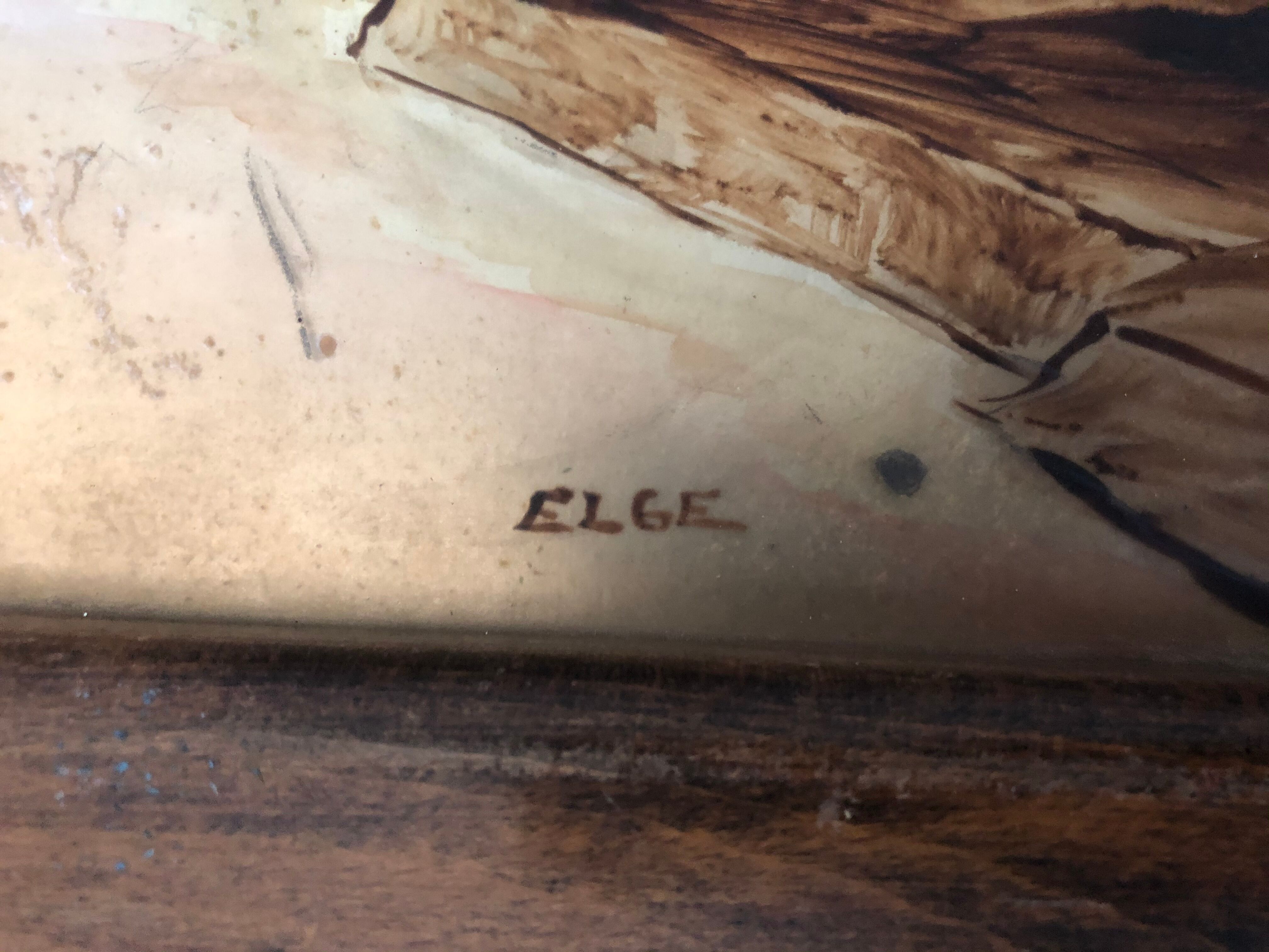 Service tray signed Luc Gérard-Elgé