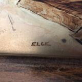 Service tray signed Luc Gérard-Elgé