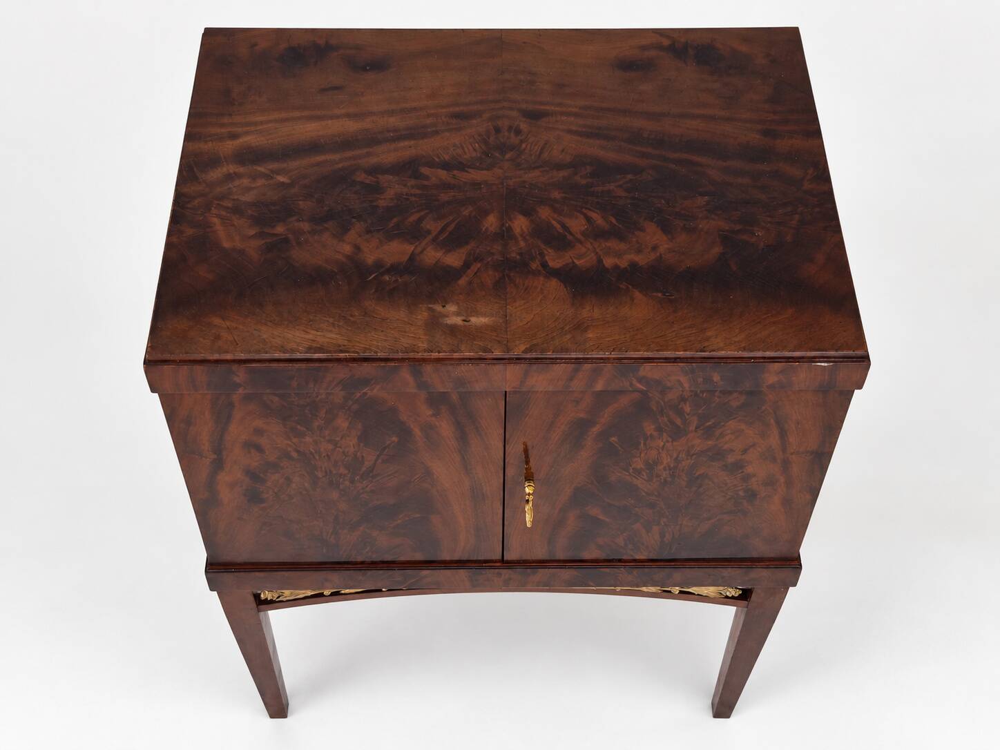 Swedish Grace Cabinet, Flamed Mahogany