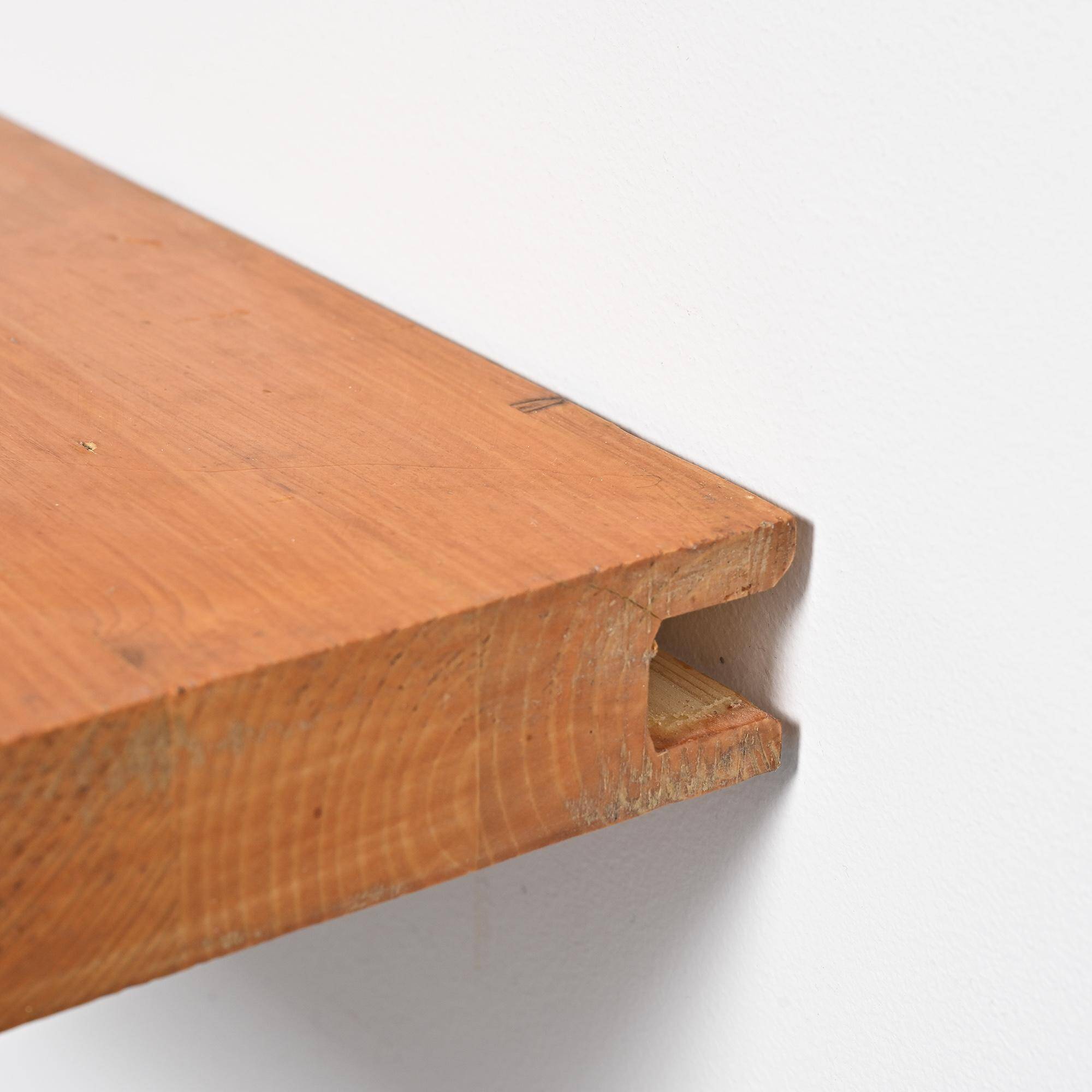 Wall corner console by Charlotte Perriand for the Nova residence, Les Arcs 1800, France.
