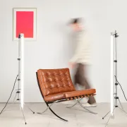 Barcelona chair in leather by Mies van der Rohe, Knoll International