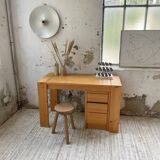 1970s pine desk