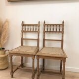 Set of 8 Henri II style chairs