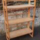 Folding bookseller's shelf