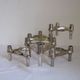 Set Of 5 , 1970s " Bmf " Modular Candle Holders Designed By Fritz Nagel & Ceasar Stoffi