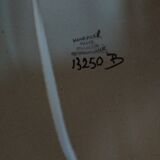 Large vintage ceramic lamp/marie paule gilles knot decor/