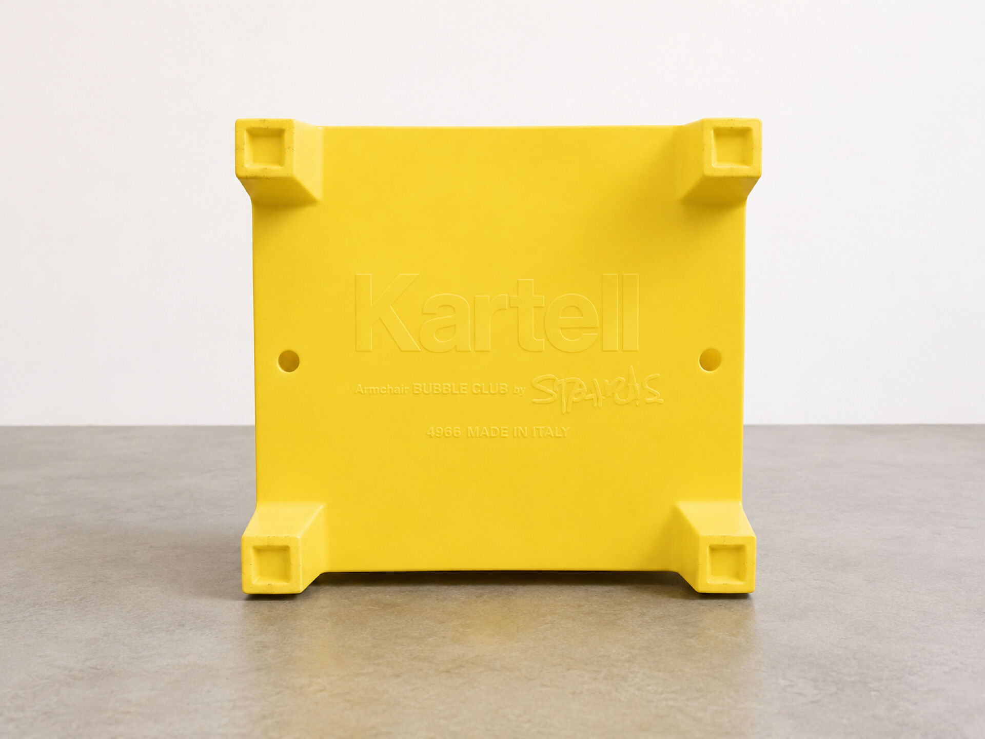 Bubble Club armchair pair – Philippe Starck for Kartell – Yellow