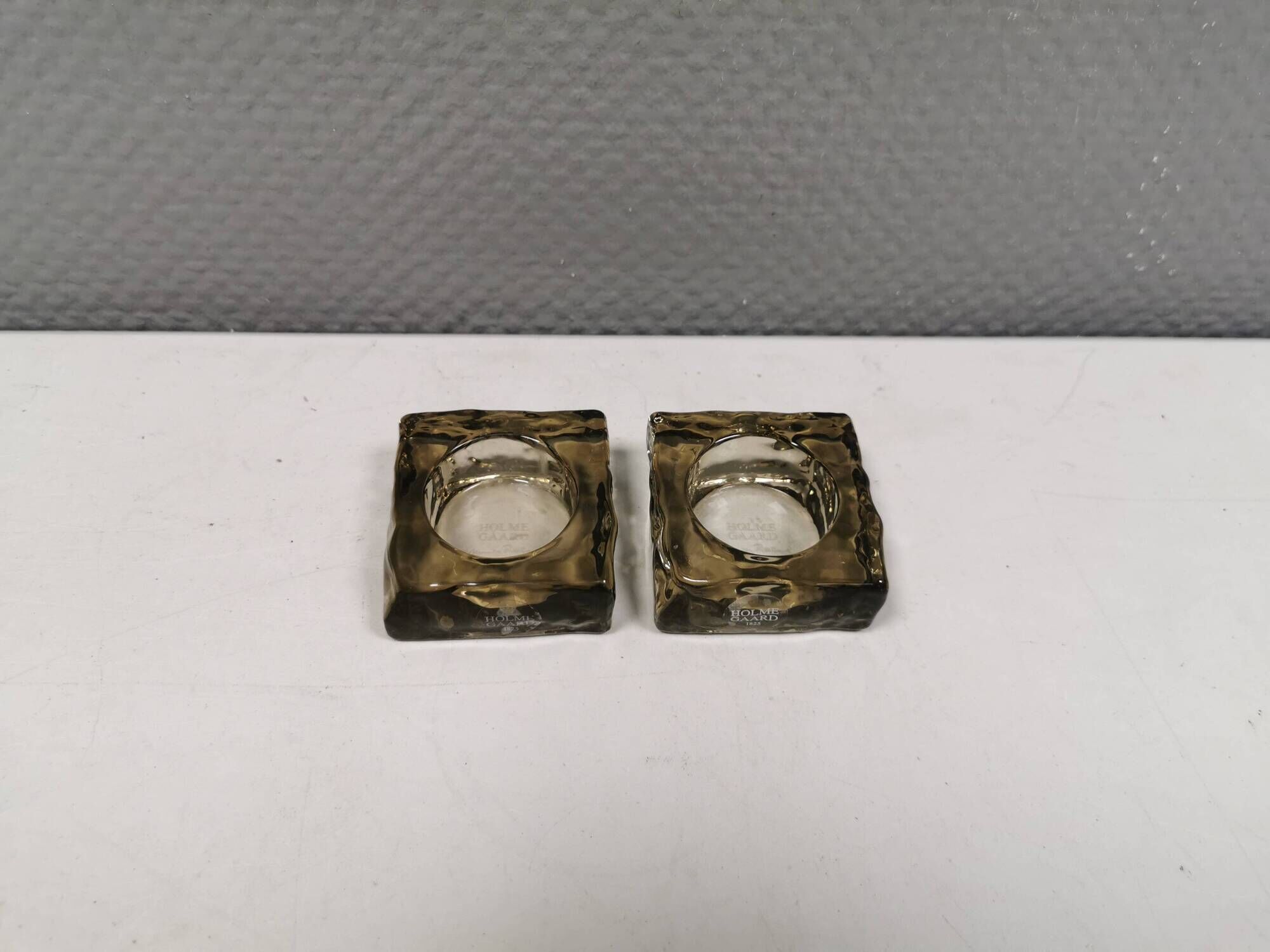Two beautiful “cobblestone” candlesticks by Monica Ritterband 2004