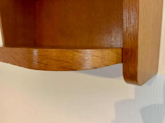 Vintage 1960s light wood wall exterior