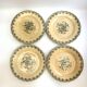 Old dessert plates Gien model Louis XV iron earth