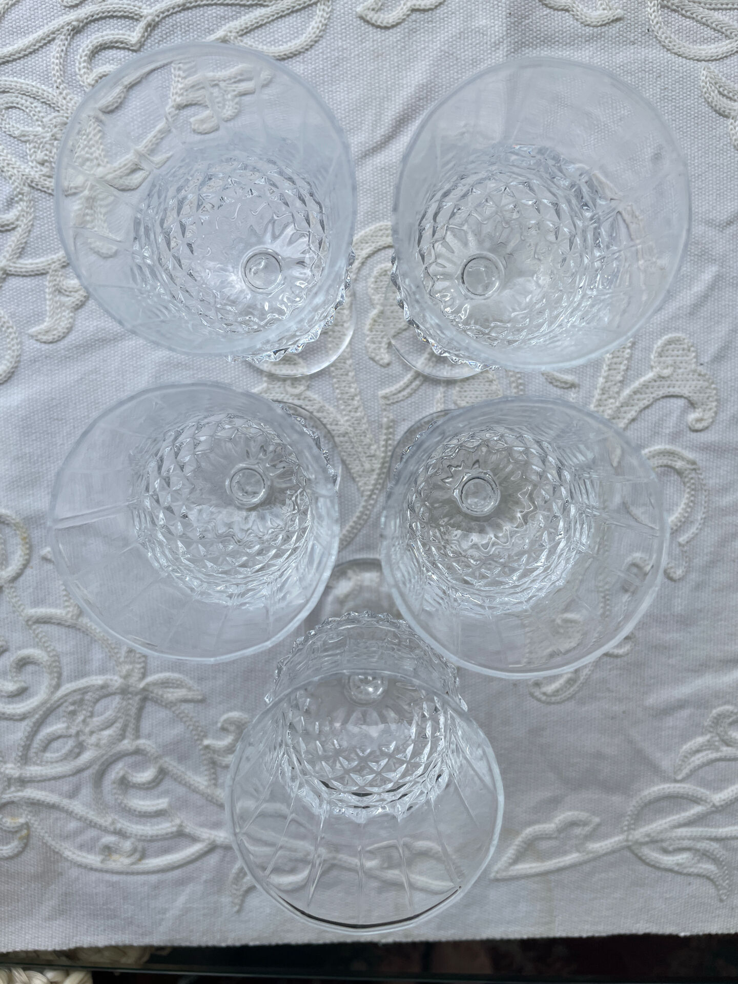 Verres a pieds cristal