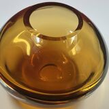 Large and heavy Murano glass vase, superb condition, 21 x 16 cm, circa 1970