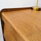 Chevron veneer chiffonier