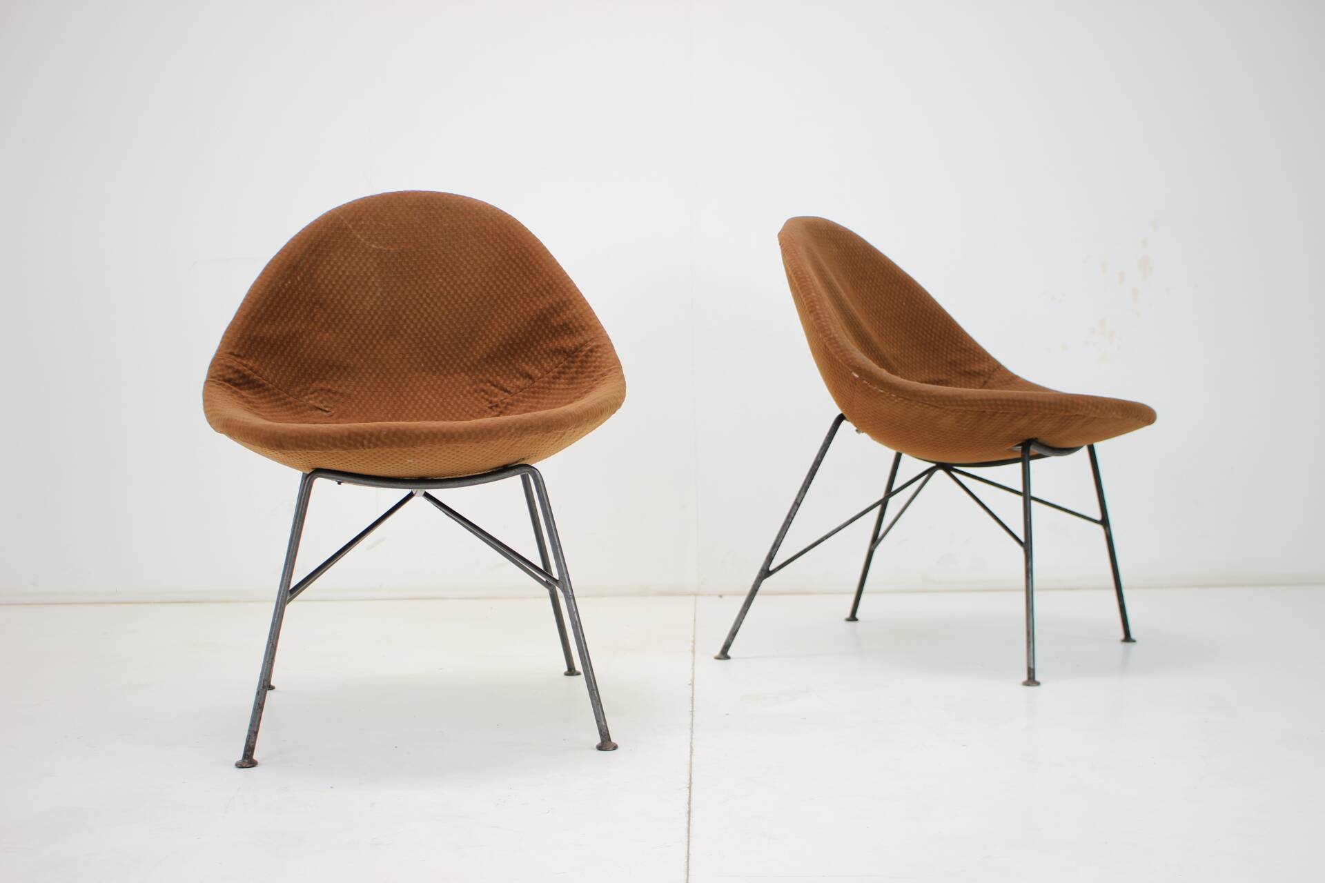Chaise Shell des années 1970, Set de 2