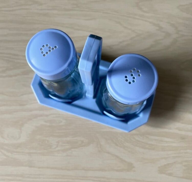 Vintage salt shaker and pepper shaker