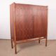 Swedish High Cabinet, Teak, Beech, Brass model Napoli, David Rosen 1960.
