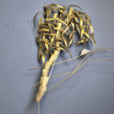 Palm tree wall light by Daniel D'Haeseleer, 1970s