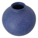 Blue ceramic ball vase diameter 19cm