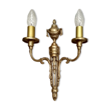 Old Wall Sconce bronze two torches style Napoleon III