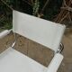 Pair of cantilever armchairs in grey leather made in italy