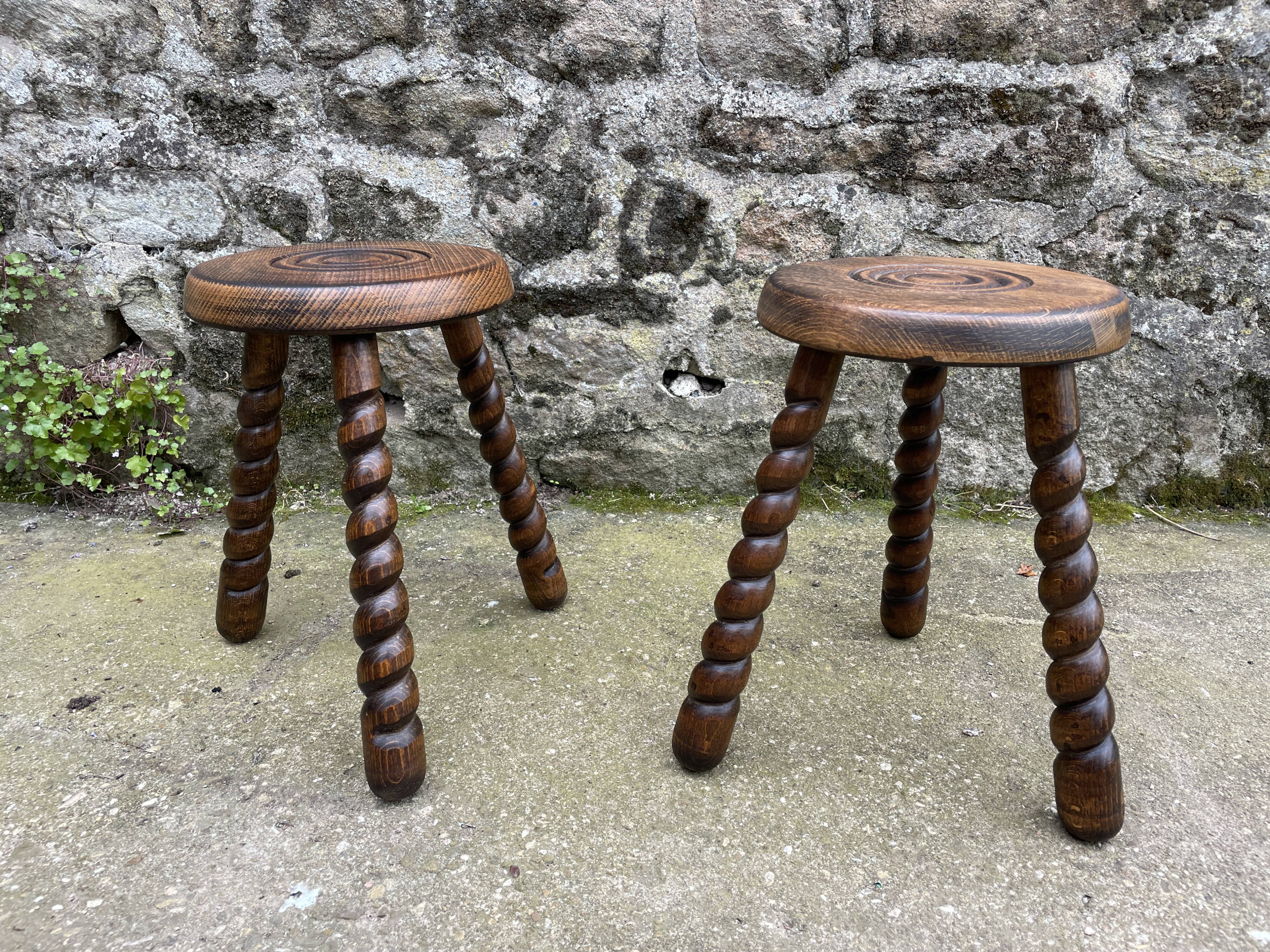 Pair of milking stools 1920